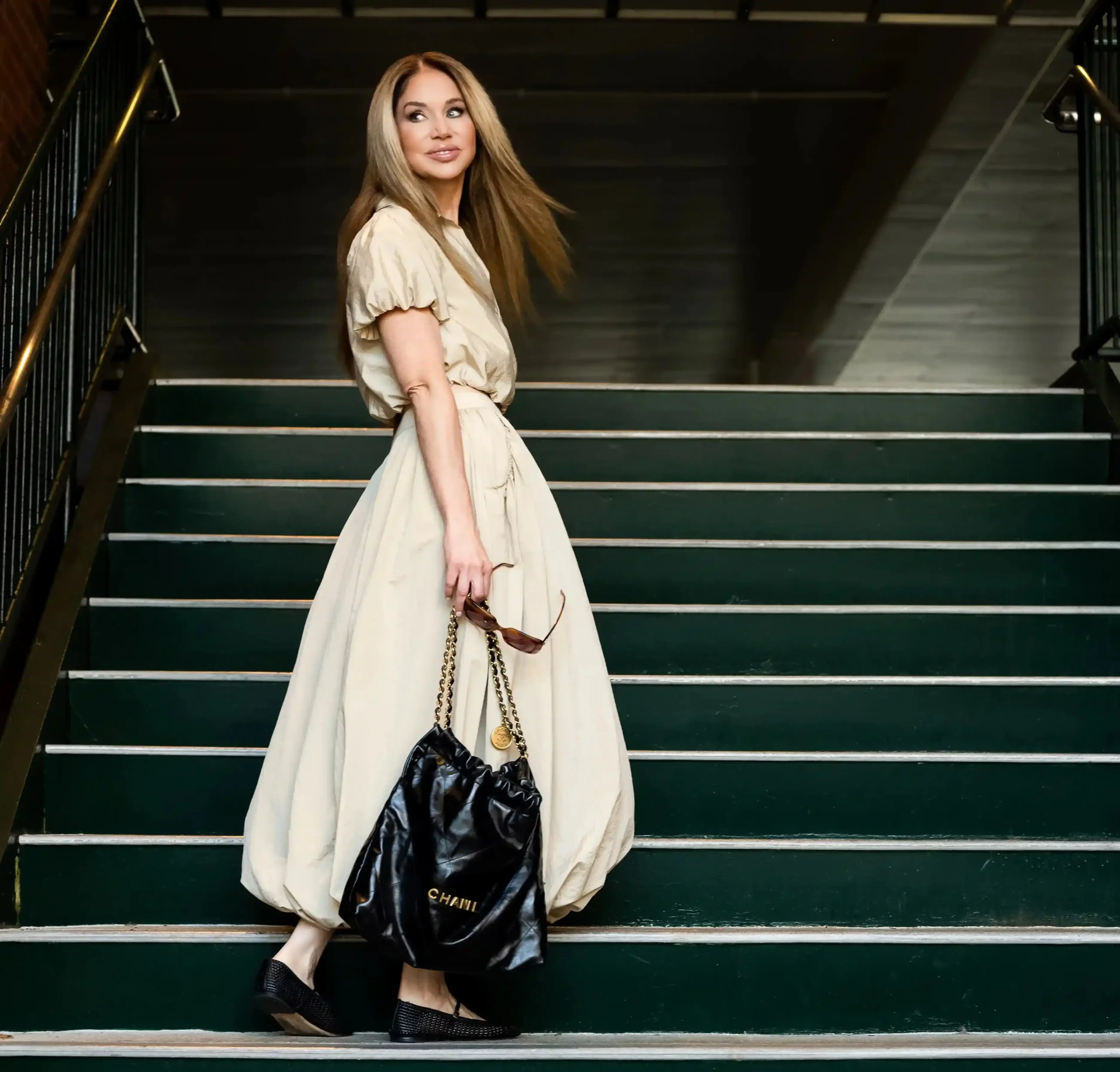 Chrissie Carter Let Me Style Your Career on the steps